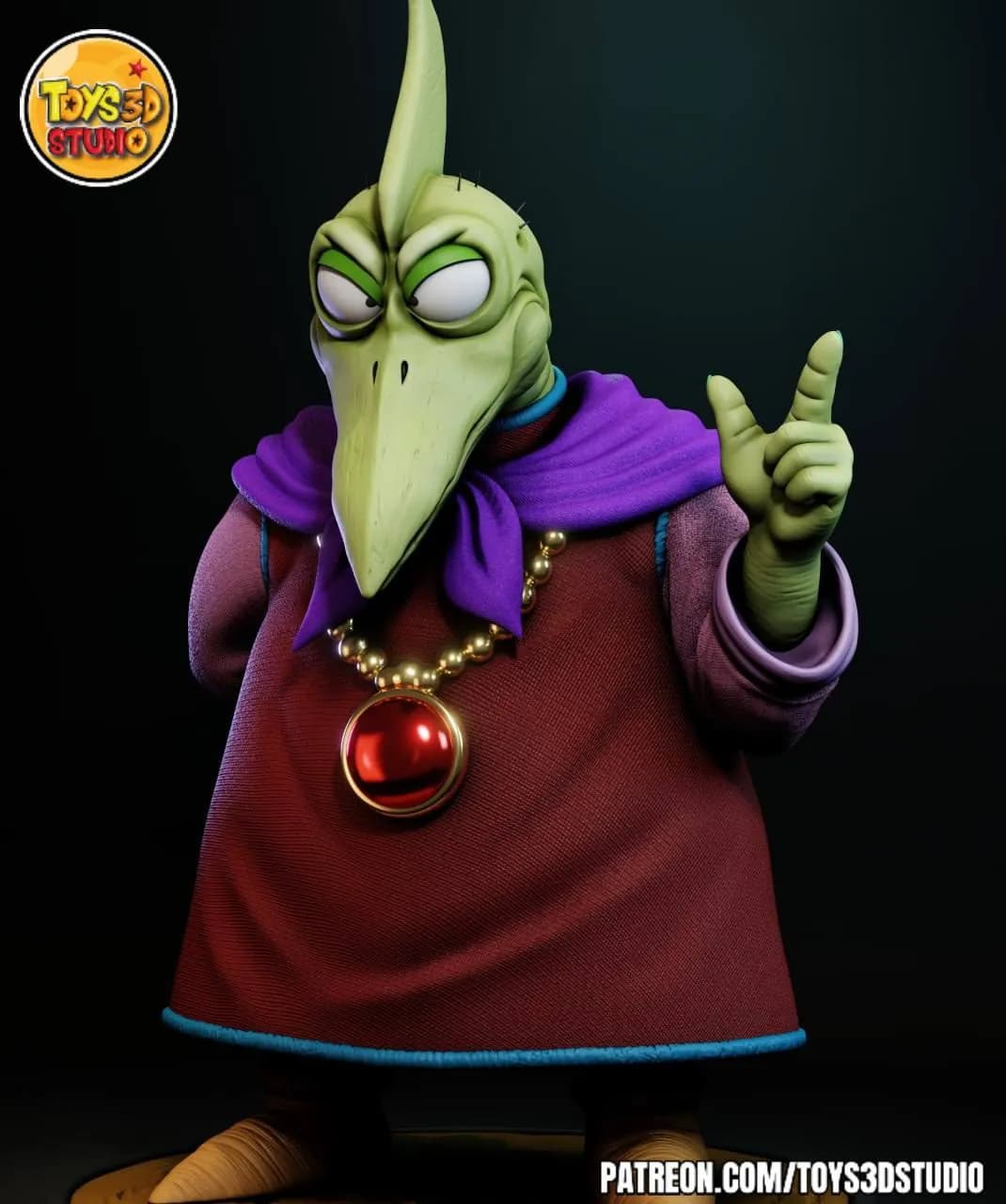 STL - Figura Piano de "Dragon Ball Z" render 2