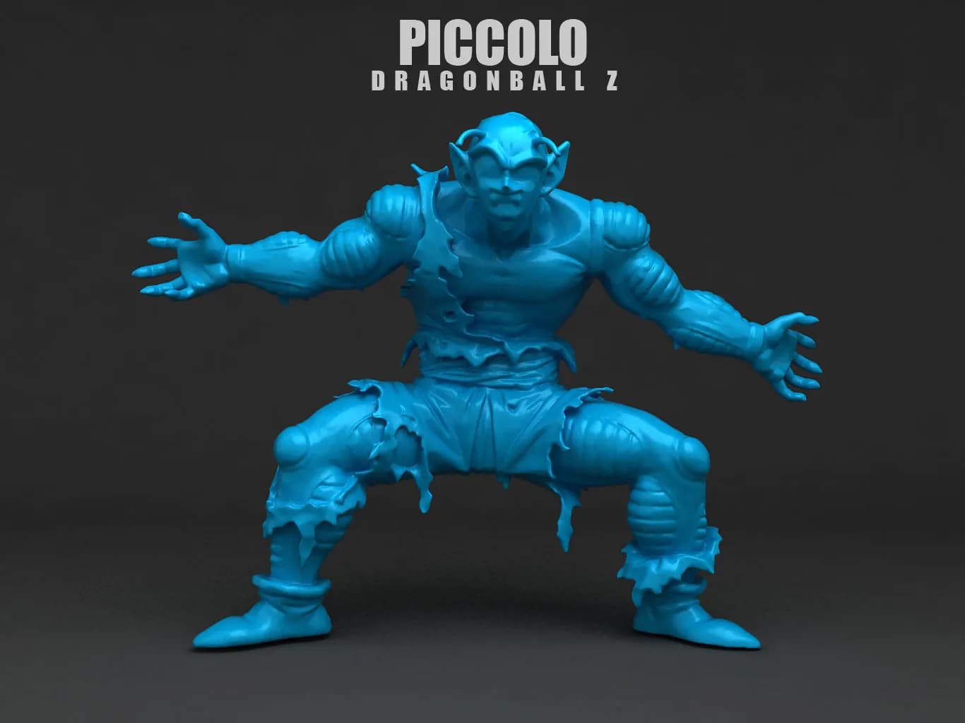 STL - Figura Piccolo de Dragon Ball Z render 3