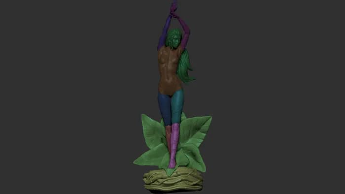 STL - Figura Poison Ivy render 3