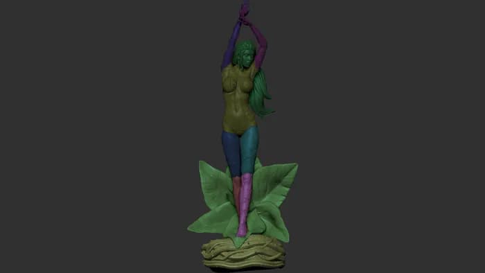 STL - Figura Poison Ivy render 4