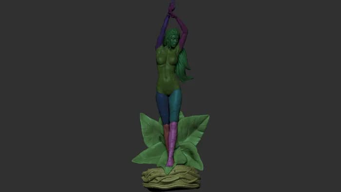 STL - Figura Poison Ivy render 5