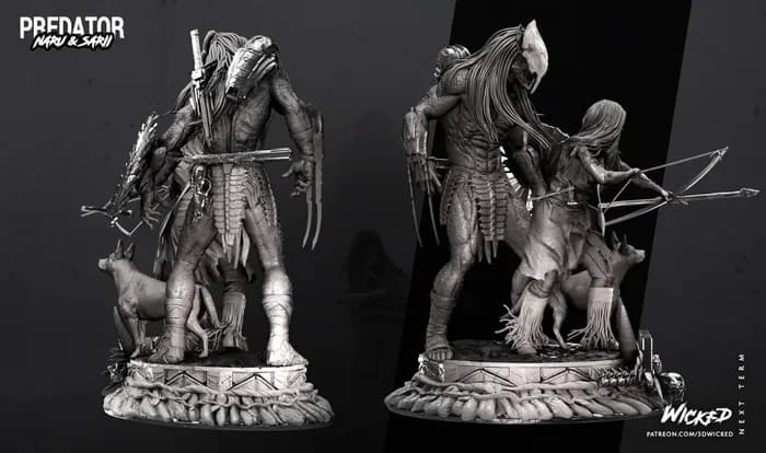 STL - Figura Predator Naru Y Sarii