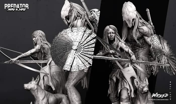 STL - Figura Predator Naru Y Sarii