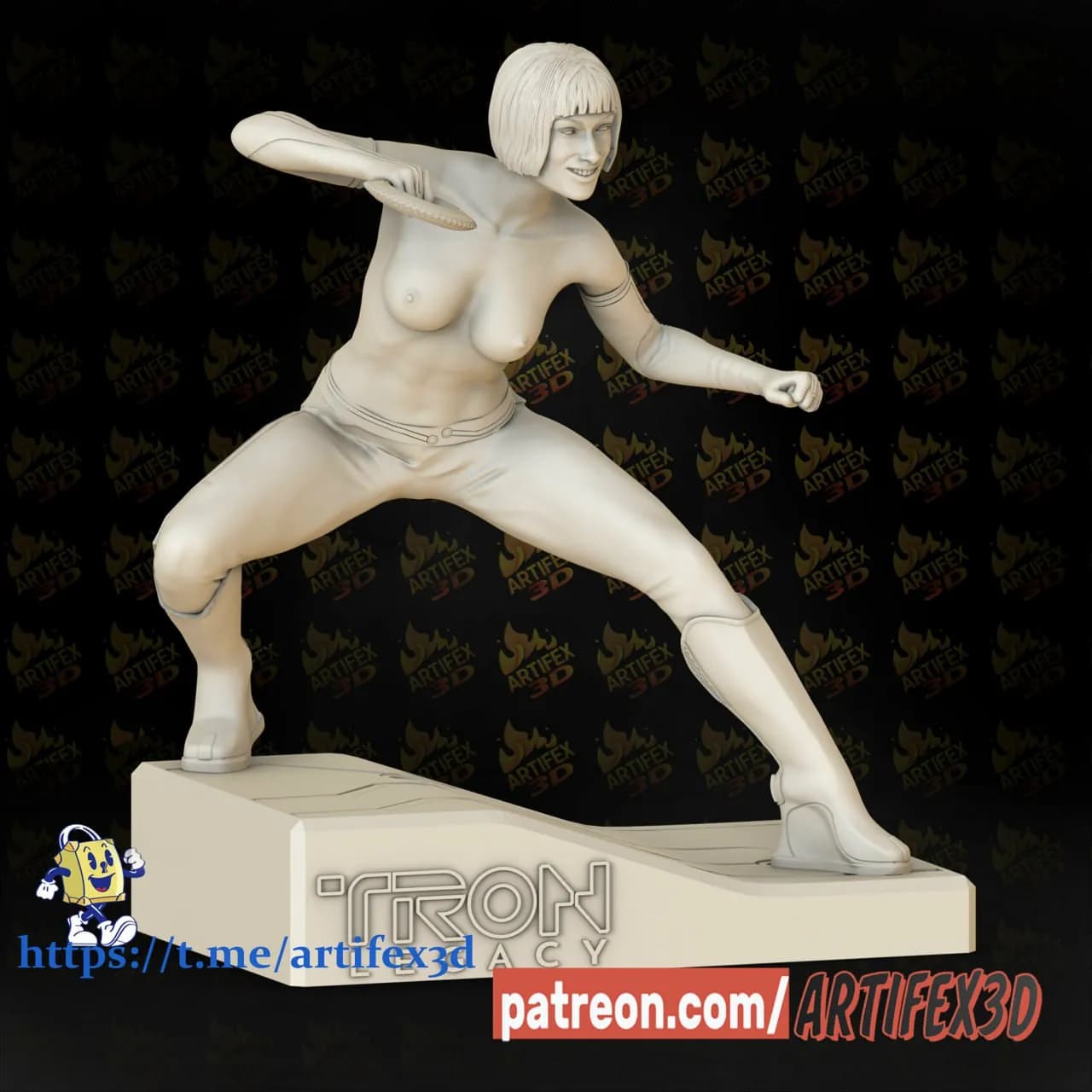 STL - Quorra Tron Legacy Figure