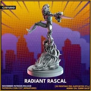 STL - Figura radiante de demonio