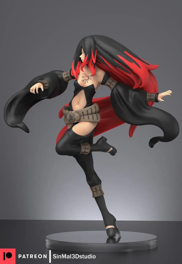 STL - Figura Raven Gravity Rush render 2
