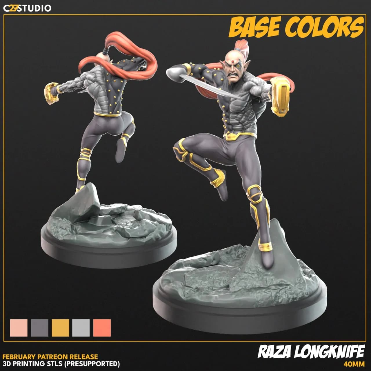 STL - Figura Raza Longknife