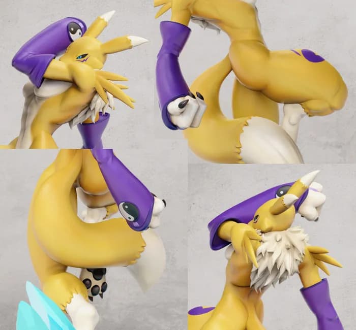 STL - Figura Renamon Digimon render 4
