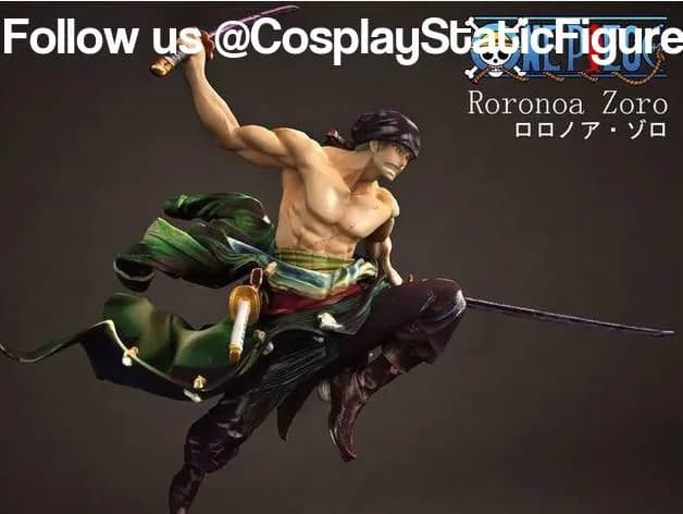 STL - Figura Roronoa Zoro de One Piece