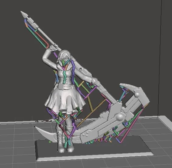 STL - Figura Ruby Rose RWBY render 3