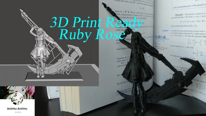 STL - Figura Ruby Rose RWBY