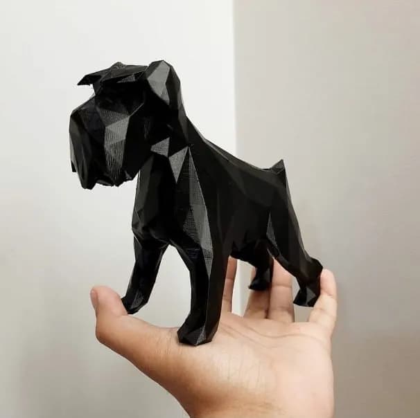 STL - Figura Schnauzer Geométrico