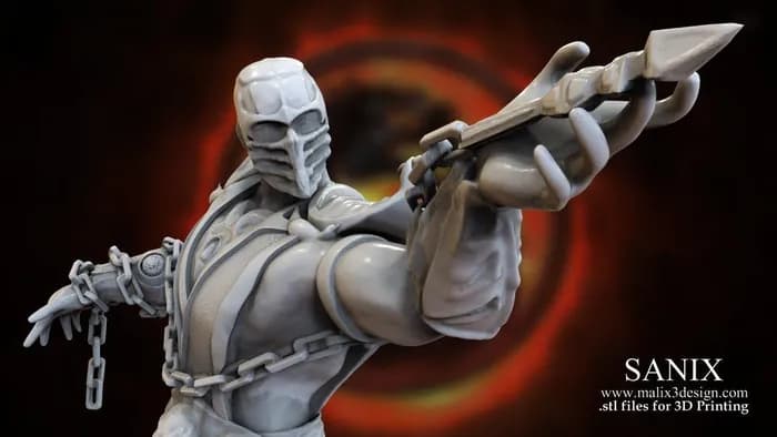 STL - Figura Scorpion Mortal Kombat