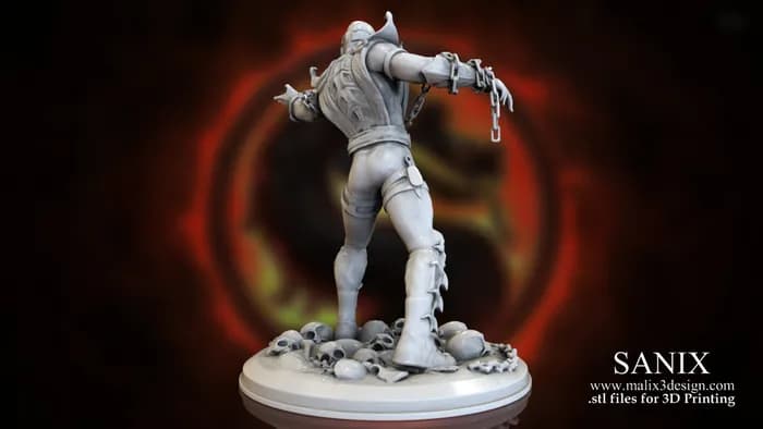 STL - Figura Scorpion Mortal Kombat