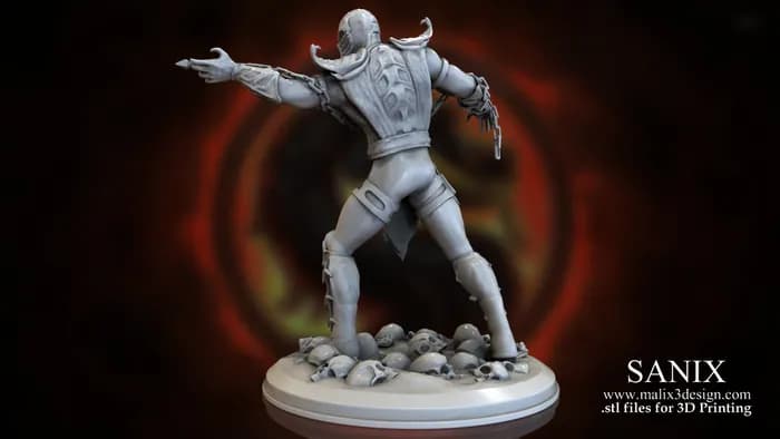 STL - Figura Scorpion Mortal Kombat