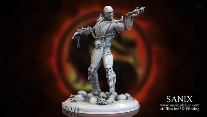 STL - Figura Scorpion Mortal Kombat