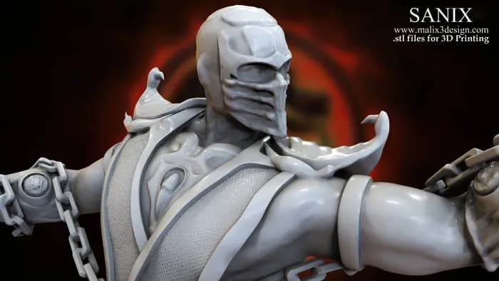 STL - Figura Scorpion Mortal Kombat