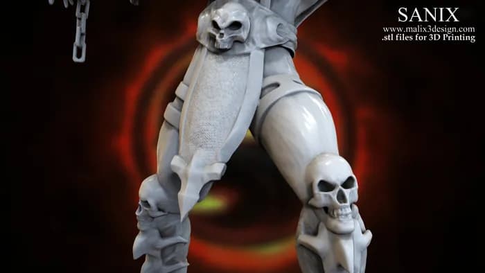 STL - Figura Scorpion Mortal Kombat