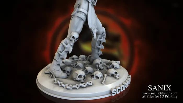 STL - Figura Scorpion Mortal Kombat