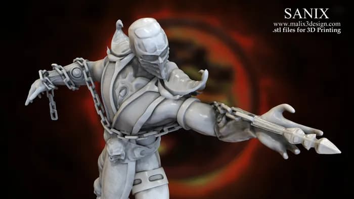 STL - Figura Scorpion Mortal Kombat