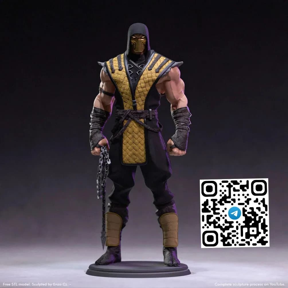 STL - Figura Scorpion Mortal Kombat 2
