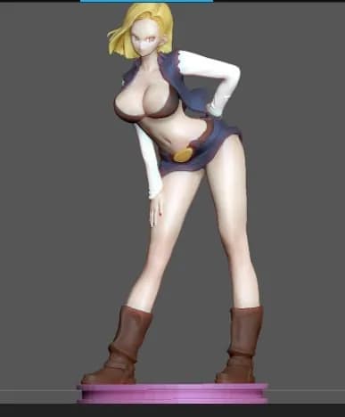 STL - Figura sexy androide 18