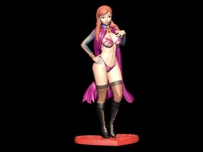 STL - figura sexy princesa anime