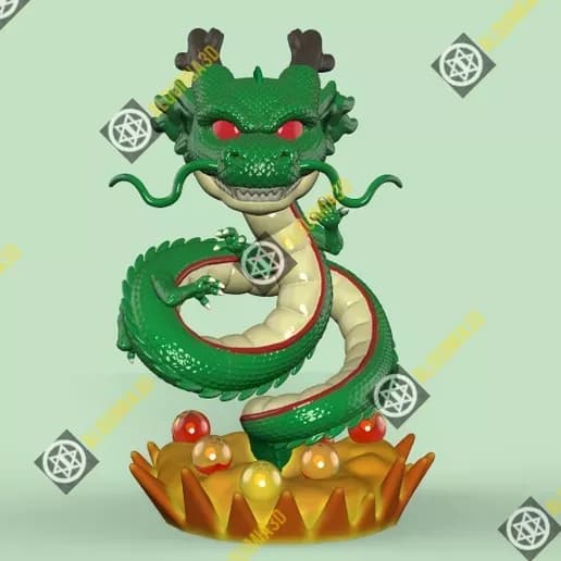 STL - Figura Shenron estilo Funko Pop
