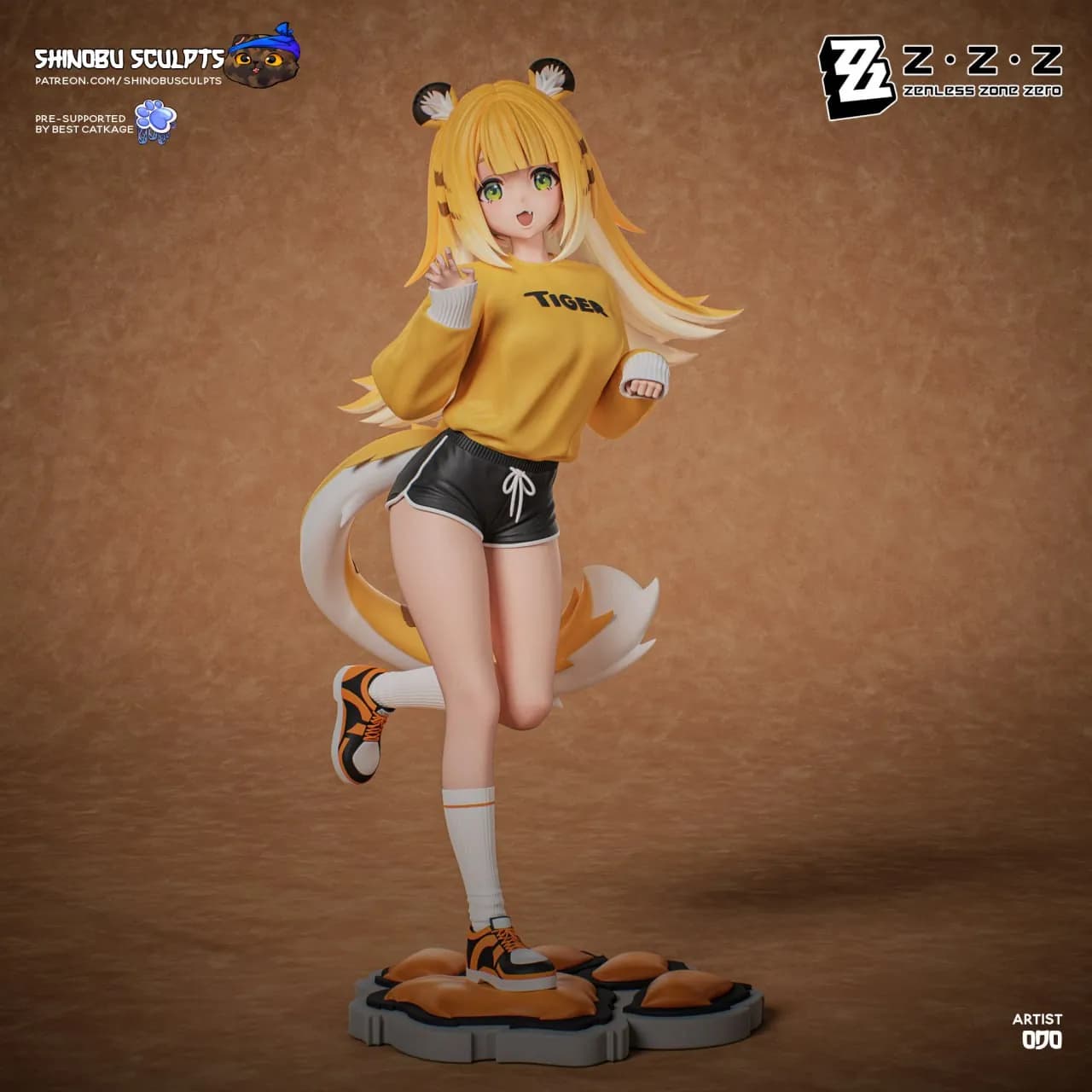 STL - Figura Shinobu Ju Fufu render 2