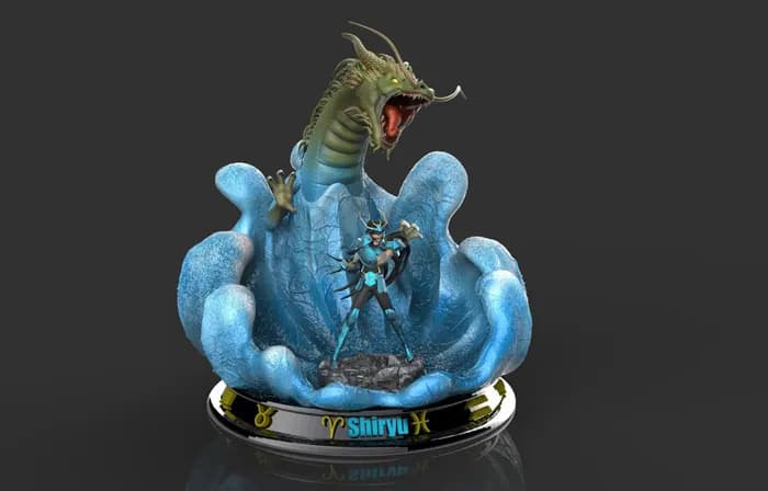 STL - Figura Shiryu Dragón Naciente
