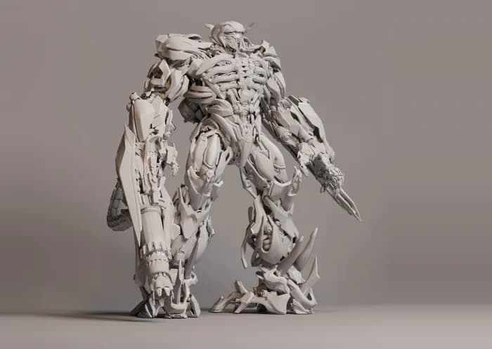 STL - Figura Shockwave Transformers render 2