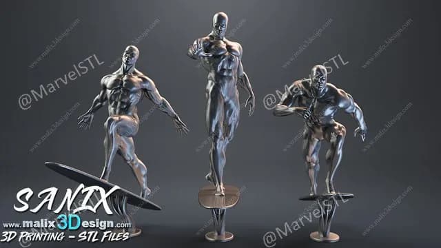 STL - Figura Silver Surfer