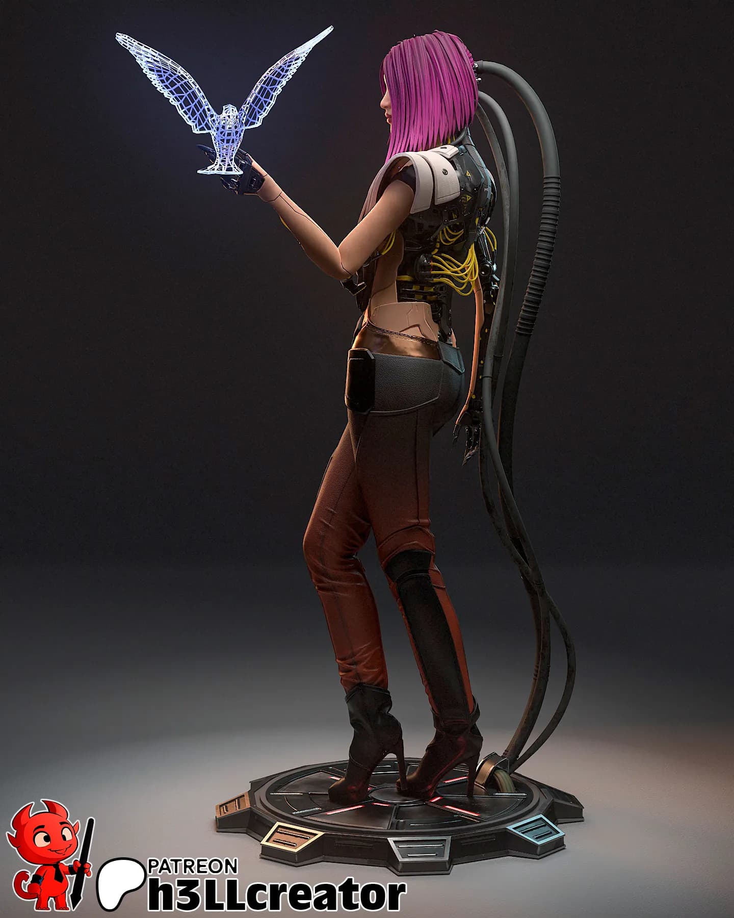STL - Figura Songbird Cyberpunk