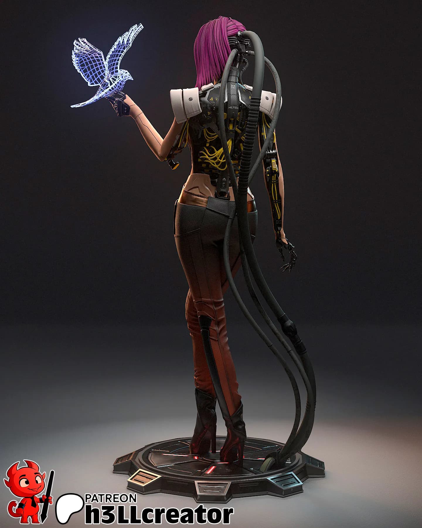 STL - Figura Songbird Cyberpunk