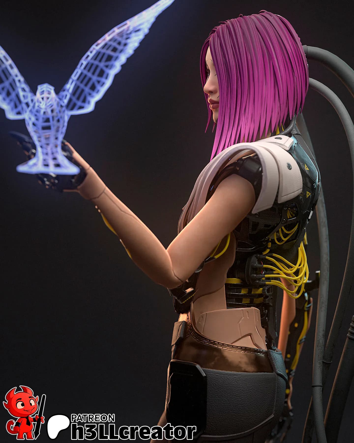 STL - Figura Songbird Cyberpunk