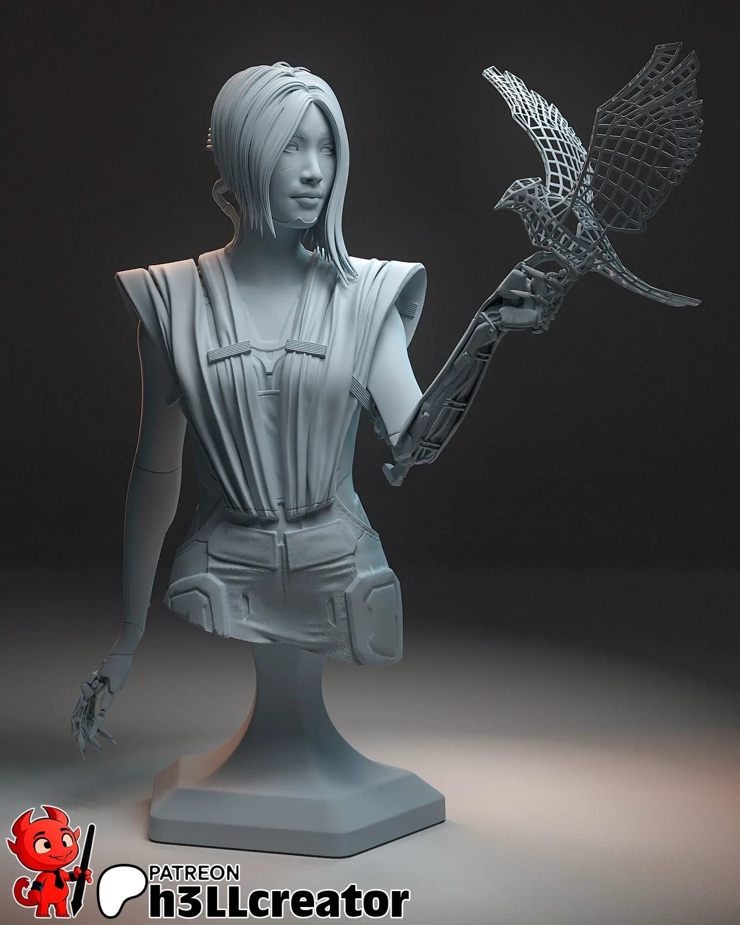 STL - Figura Songbird Cyberpunk