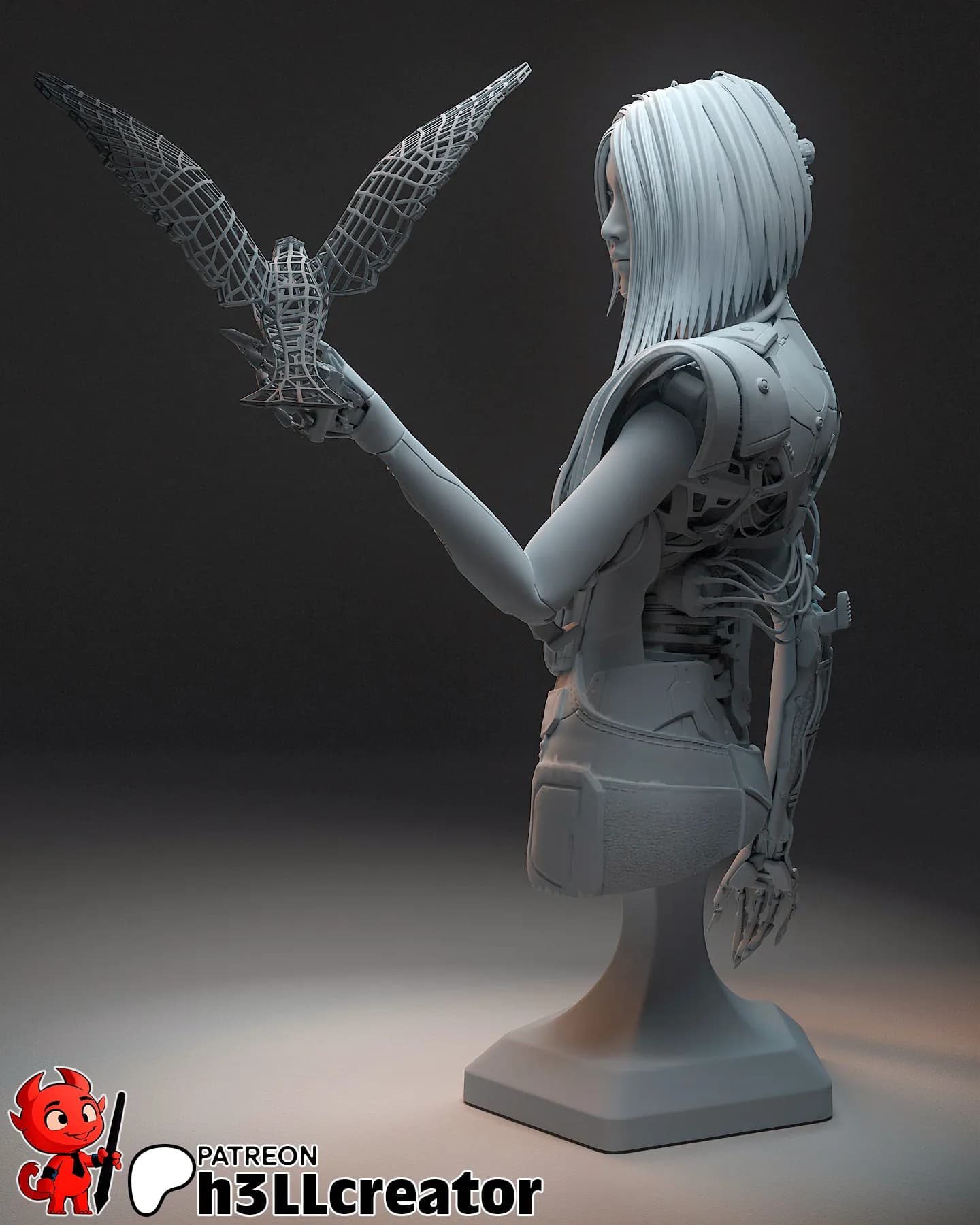 STL - Figura Songbird Cyberpunk