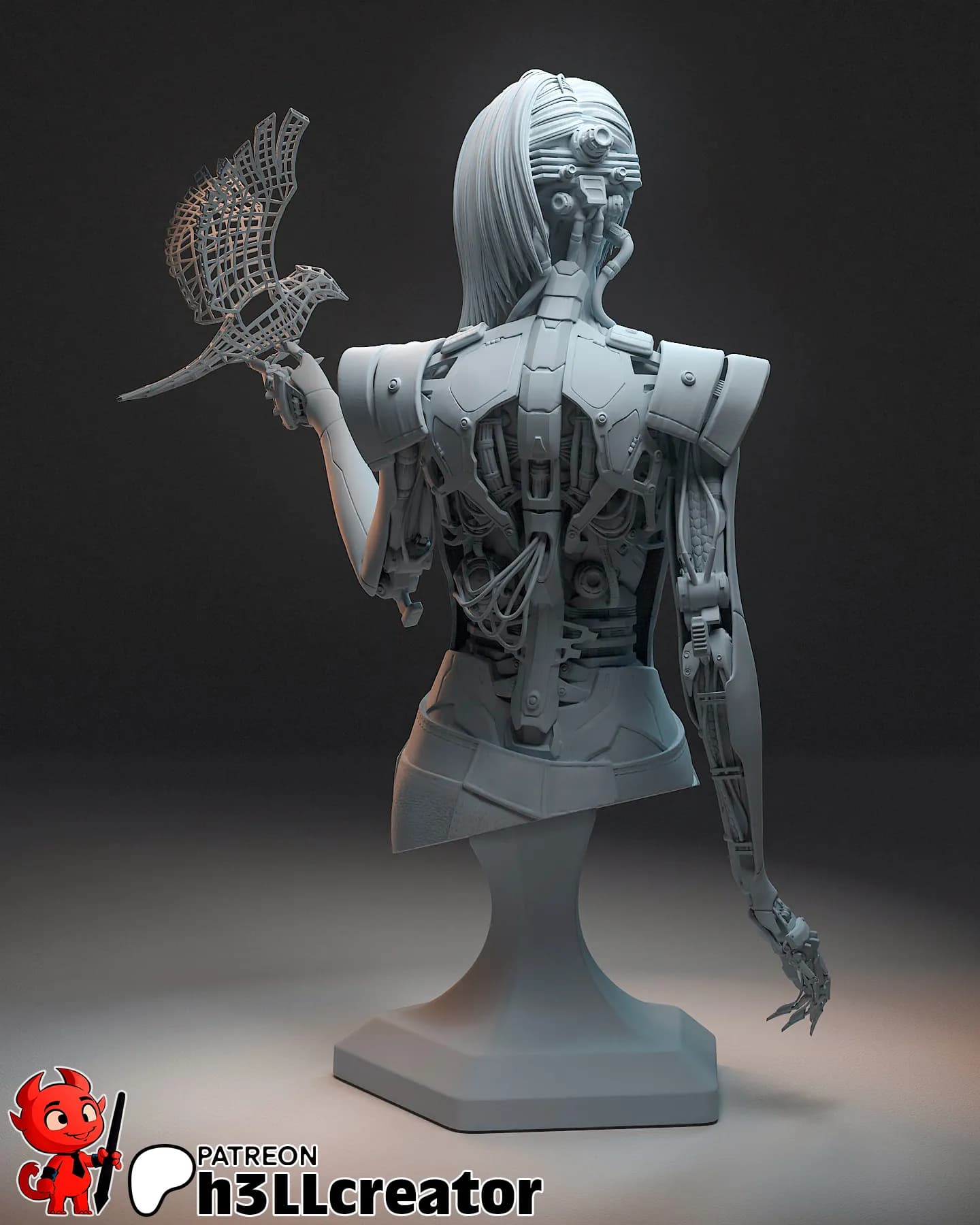STL - Figura Songbird Cyberpunk