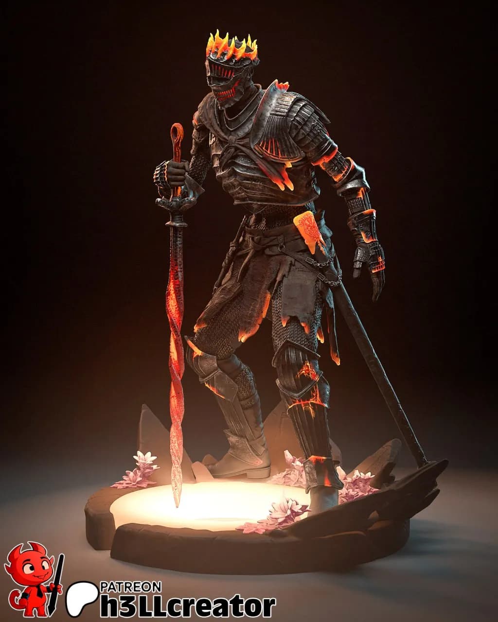 STL - Figura Soul of Cinder render 4