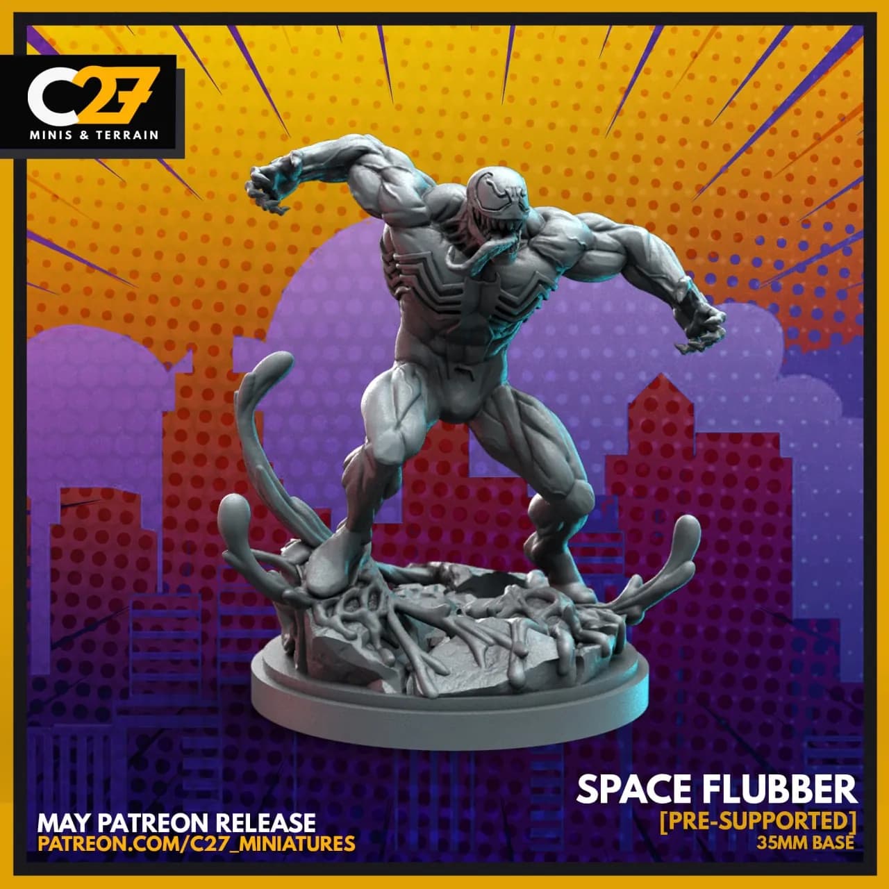 STL - Figura Space Flubber con base