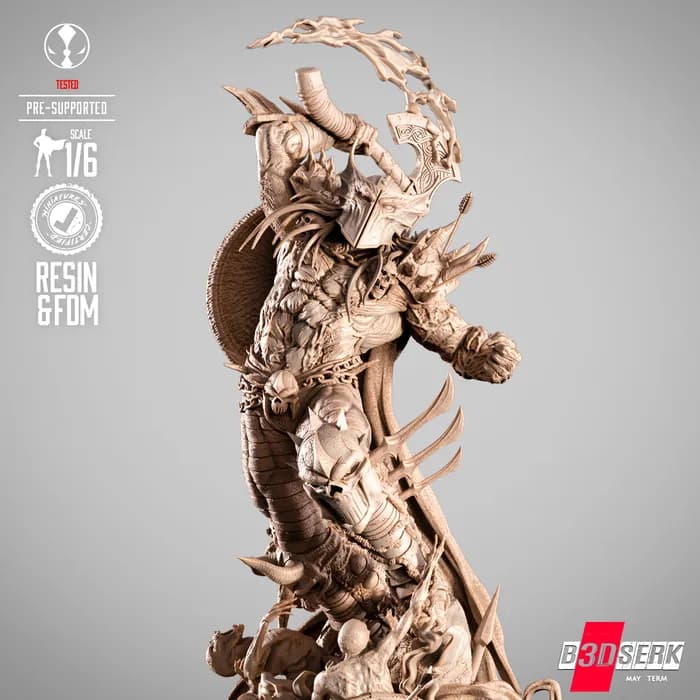 STL - Figura Spawn "Dark Ages" render 3