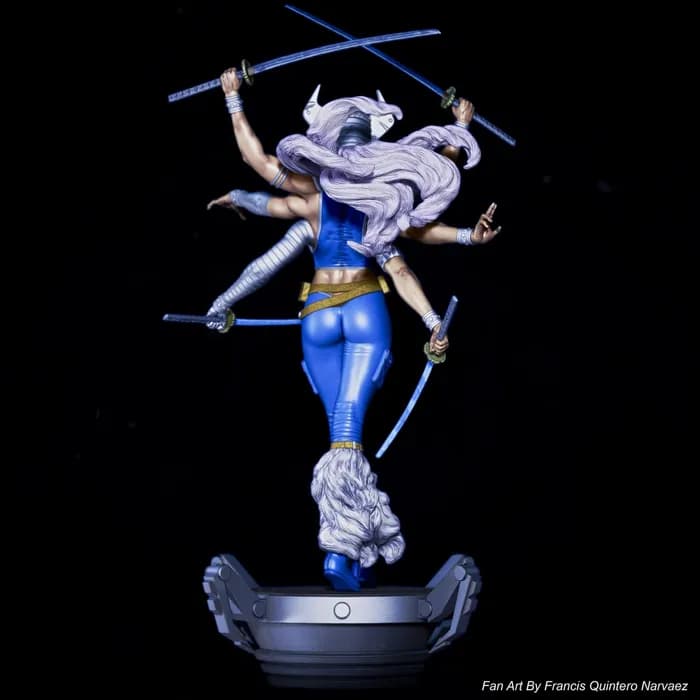 STL - Figura Spiral X Men render 4