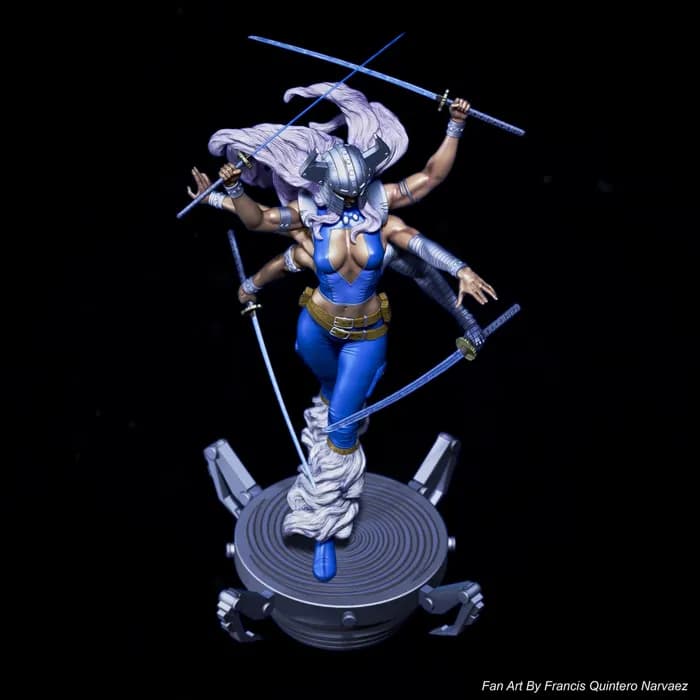 STL - Figura Spiral X Men render 5