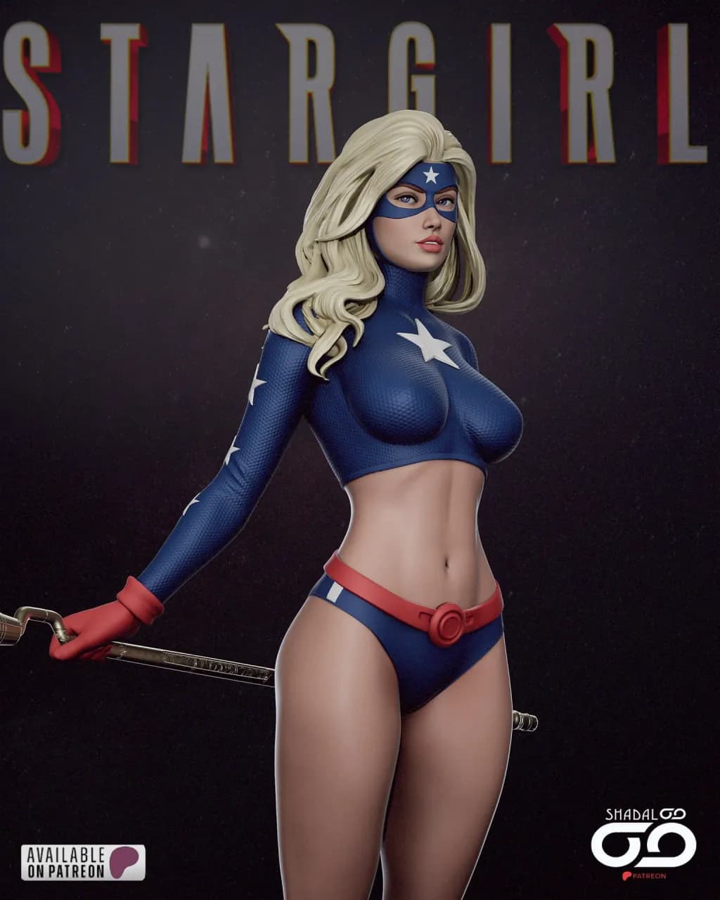 STL - Figura Stargirl Superheroe