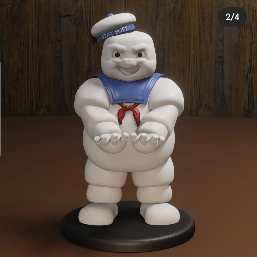 STL - Figura Stay Puft Marshmallow Man