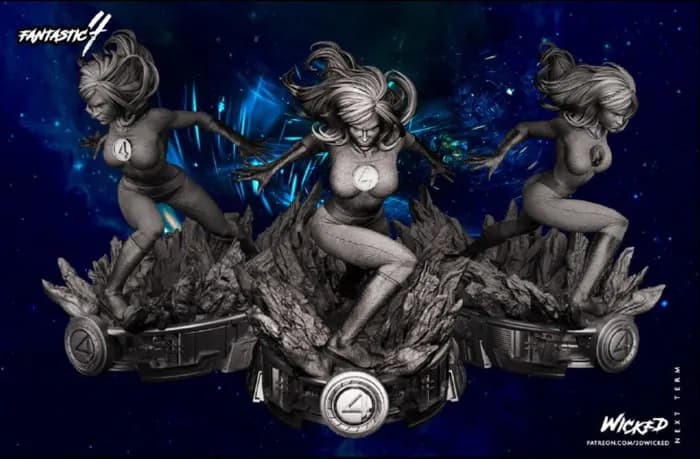 STL - Figura Sue Storm Invisible Woman