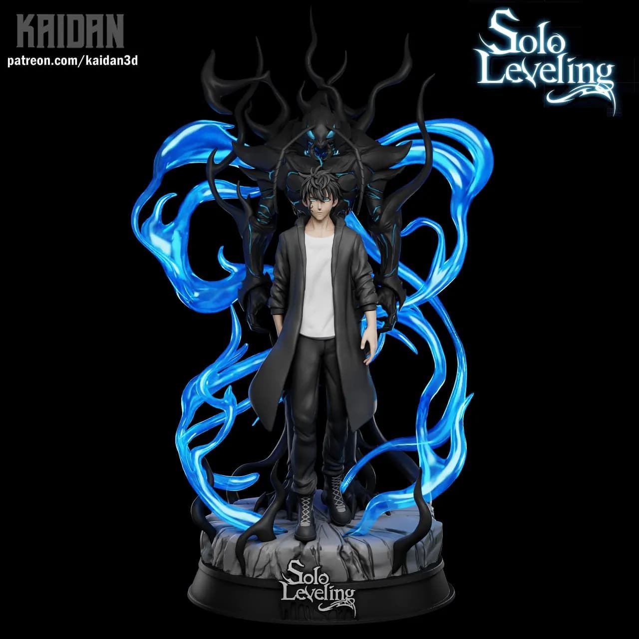 STL - Figura Sung Jinwoo con Sombra