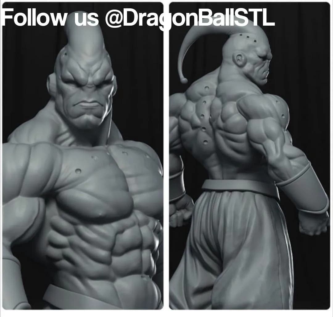 STL - Super Buu Muscular Figure