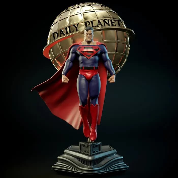 STL - Figura Superman Diario Planeta