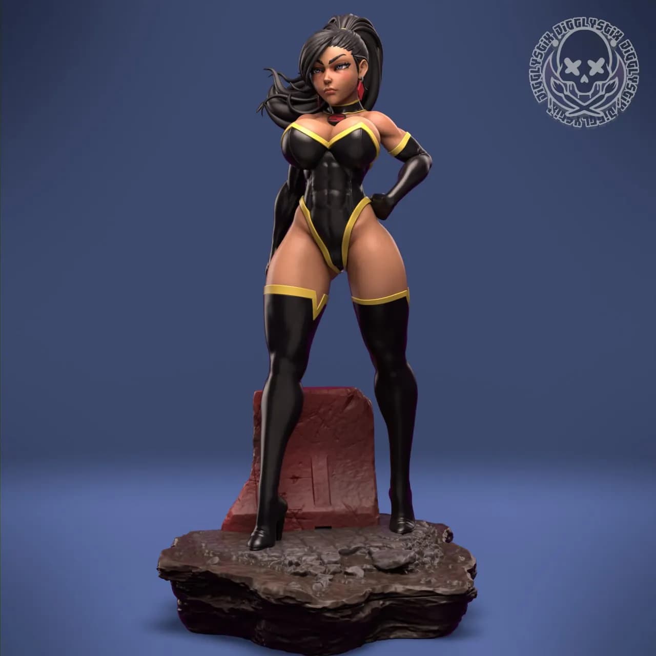STL - figura supervillana de comic